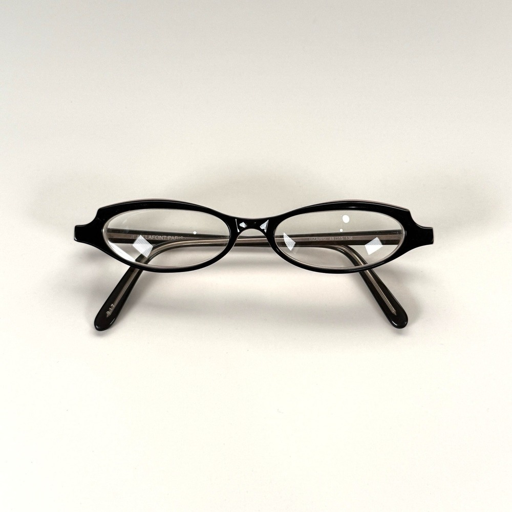 Jean Lafont Paris Bizarre 917 Eyeglasses Frame Only 48-15-138 Black/Purple Oval